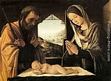 Lorenzo Costa Canvas Paintings - Nativity